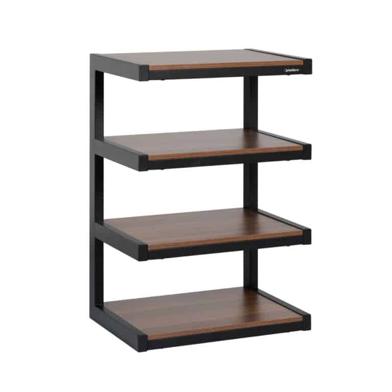 Norstone Esse Meuble HiFi à Quatre Étagères en Noyer (ESSHIFIWN)