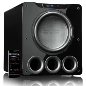 SVS PB16 Ultra Ported Subwoofer 16″ Driver 1500 Watts RMS Piano Gloss Black (PB16-Ultra)