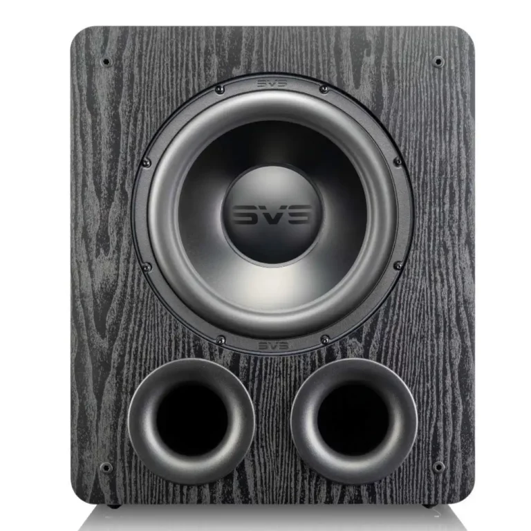 SVS PB-2000 Pro Caisson de Basses à Évent 12 po Haut-parleur 555 Watts RMS Frêne Noir (PB-2000)