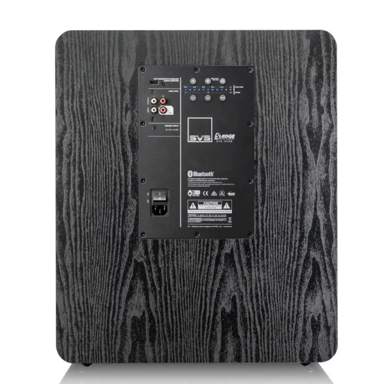 SVS PB-2000 Pro Caisson de Basses à Évent 12 po Haut-parleur 555 Watts RMS Frêne Noir (PB-2000)