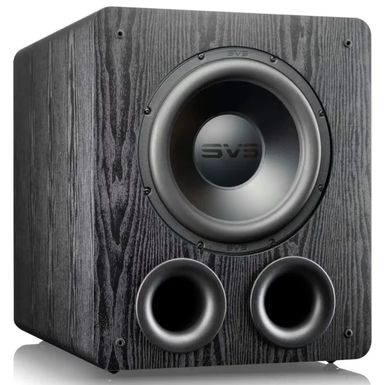 SVS PB-2000 Pro Caisson de Basses à Évent 12 po Haut-parleur 555 Watts RMS Frêne Noir (PB-2000)