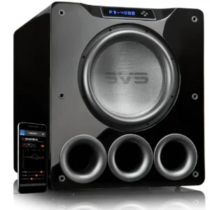 SVS PB-4000 Caisson de graves à Évent 13,5 po Haut-parleur 1200 Watts RMS Piano Noir Brillant (PB-4000)