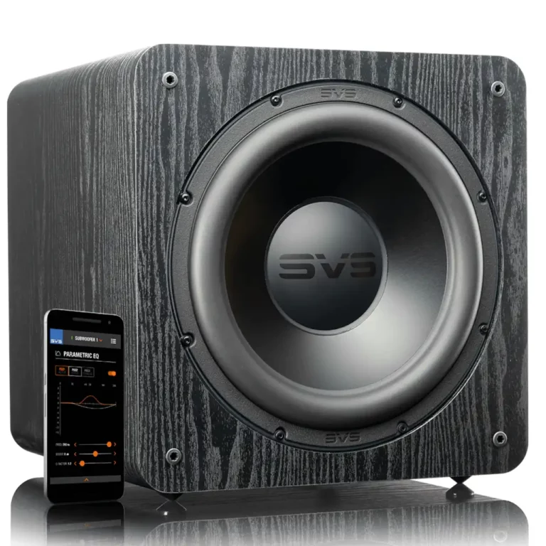 SVS SB-2000 Pro Caisson de Basses Scellé 12 po Haut-parleur 550 Watts RMS Frêne Noir (SB-2000)