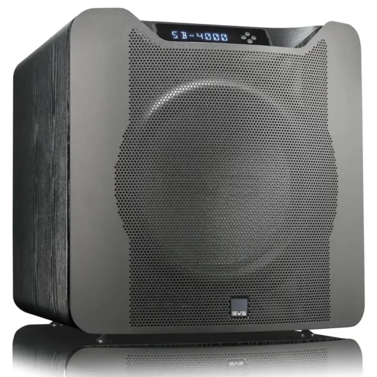 SVS SB-4000 Caisson de Basses Scellé 13,5 po Haut-parleur 1200 Watts RMS Piano Frêne noir (SB-4000)