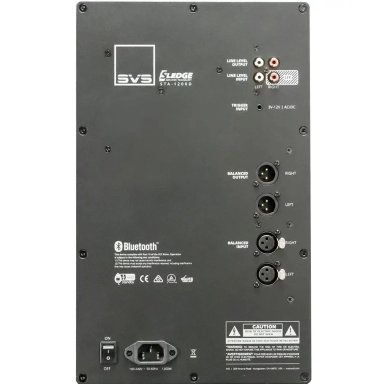 SVS SB-4000 Caisson de Basses Scellé 13,5 po Haut-parleur 1200 Watts RMS  Frêne noir (SB-4000)