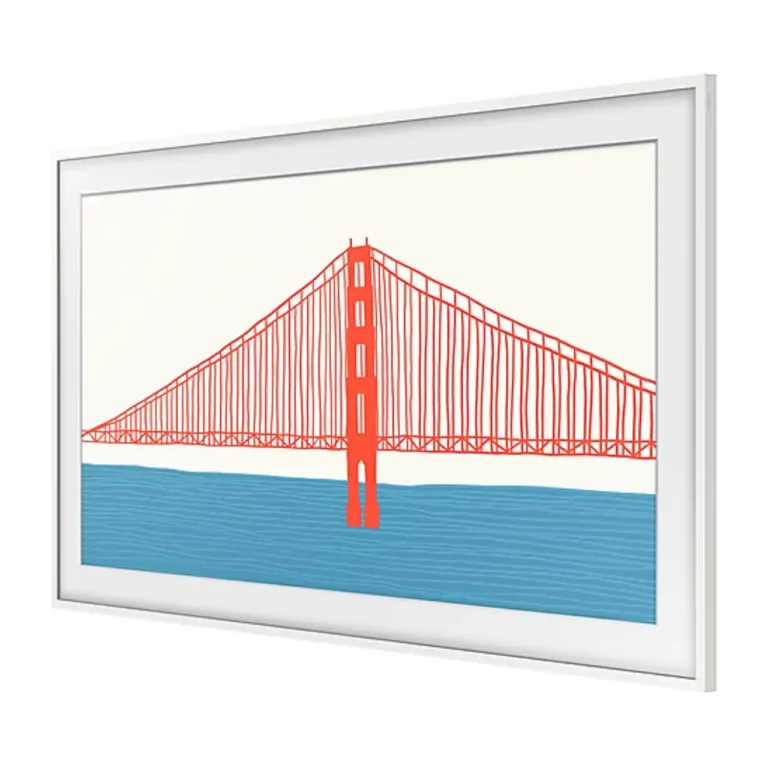 Samsung 85 po 2023 The Frame Lunette TV Personnalisable Blanc (VG-SCFA85WTBZA)