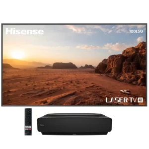 Hisense 100″ 100L5G Ultra Short Throw Smart Laser TV Projector with ALR Screen (100L5G)