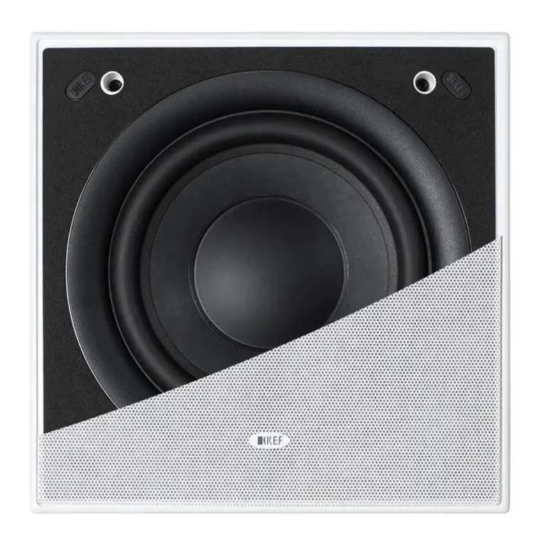 Kef CI200SQB THX Caisson de Basse Mural Ultra 2 Uni Q de 200 mm Chacun (CI200SQB-THX)