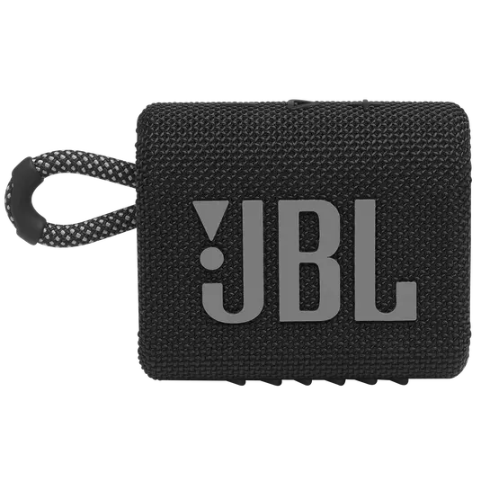 JBL Go3 Black Portable Waterproof Speaker