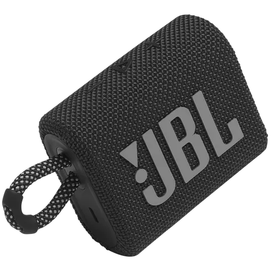 JBL Go3 Black Portable Waterproof Speaker