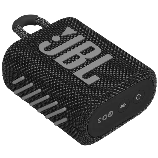 JBL Go3 Black Portable Waterproof Speaker