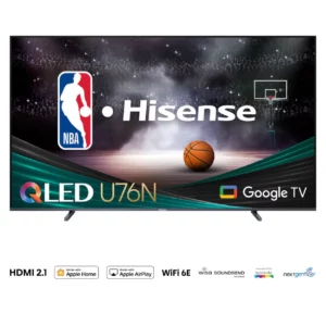 Hisense 100 po 4K QLED 144Hz Téléviseur Intelligent Dolby Vision Dolby Atmos Google (100U76N)