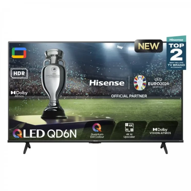 Hisense QD6N 55 Inch (2024) : QLED 4K UHD Google TV (55QD6N)