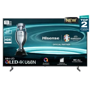 Hisense U68N 75 Inch (2024) : Mini LED QLED 4K Google TV (75U68N)