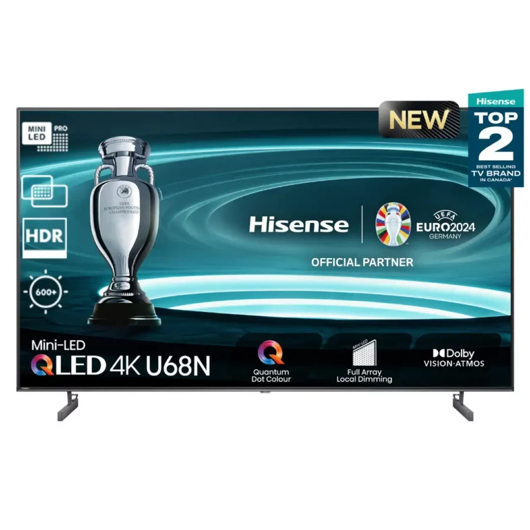 Hisense U68N 85 Inch (2024) : Mini LED QLED 4K Google TV (85U68N)