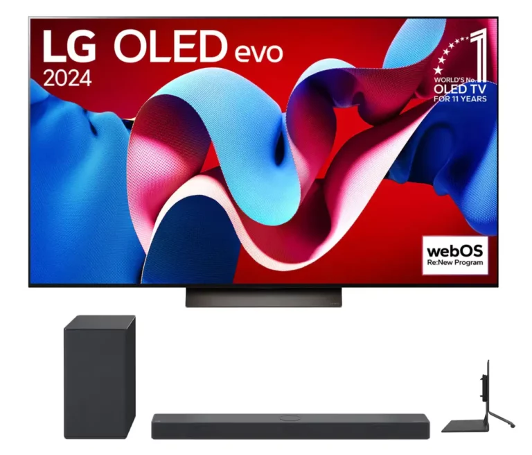 LG 77 po C4 Téléviseur Intelligent And LG SC9S Barre de Son (77C4.SC9S)