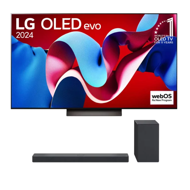 LG 77 po C4 Téléviseur Intelligent And LG SC9S Barre de Son (77C4.SC9S)