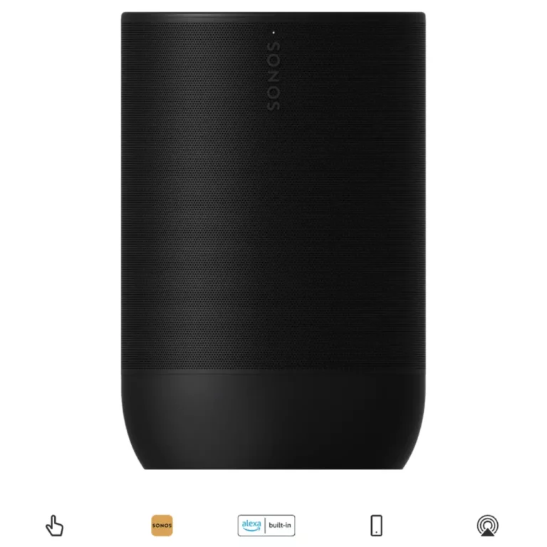Sonos Move 2 Portable Smart Speaker Black (MOVE2US1)
