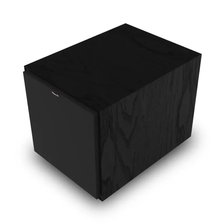 Klipsch 10 po Caisson de Basses en Vinyle Grain de Bois Texturé Noir - (R101SW)