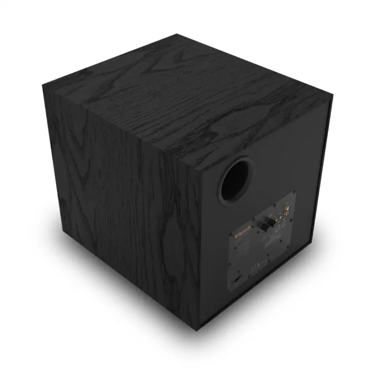 Klipsch 12 po Caisson de Basses en Vinyle Grain de Bois Texturé Noir - (R121SW)