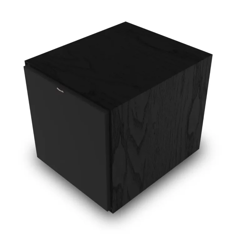 Klipsch 12 po Caisson de Basses en Vinyle Grain de Bois Texturé Noir - (R121SW)