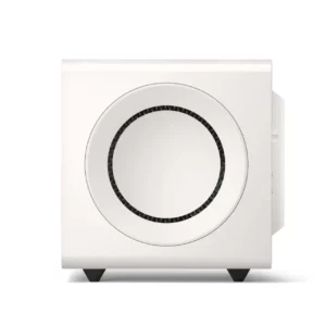 KEF KC92 Force Cancelling Powered Subwoofer –  Twin 9-Inch – White Gloss