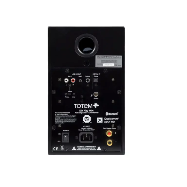 Totem Acoustic Kin Play Mini Powered Bookshelf Speakers Colour Satin Black (Version 3)