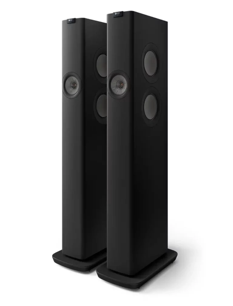KEF Uni-Q Powered Floorstanding Tower Speakers Wireless Color Black (LS60 Meta)